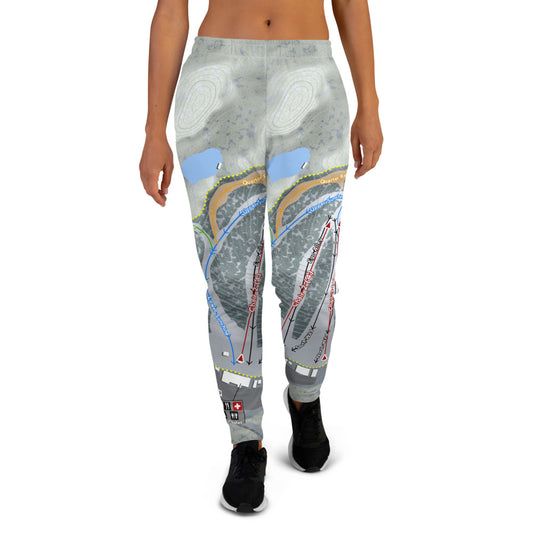 Wild Mountain, Minnesota Ski Trail Map Women's Mid-Layer - Powderaddicts