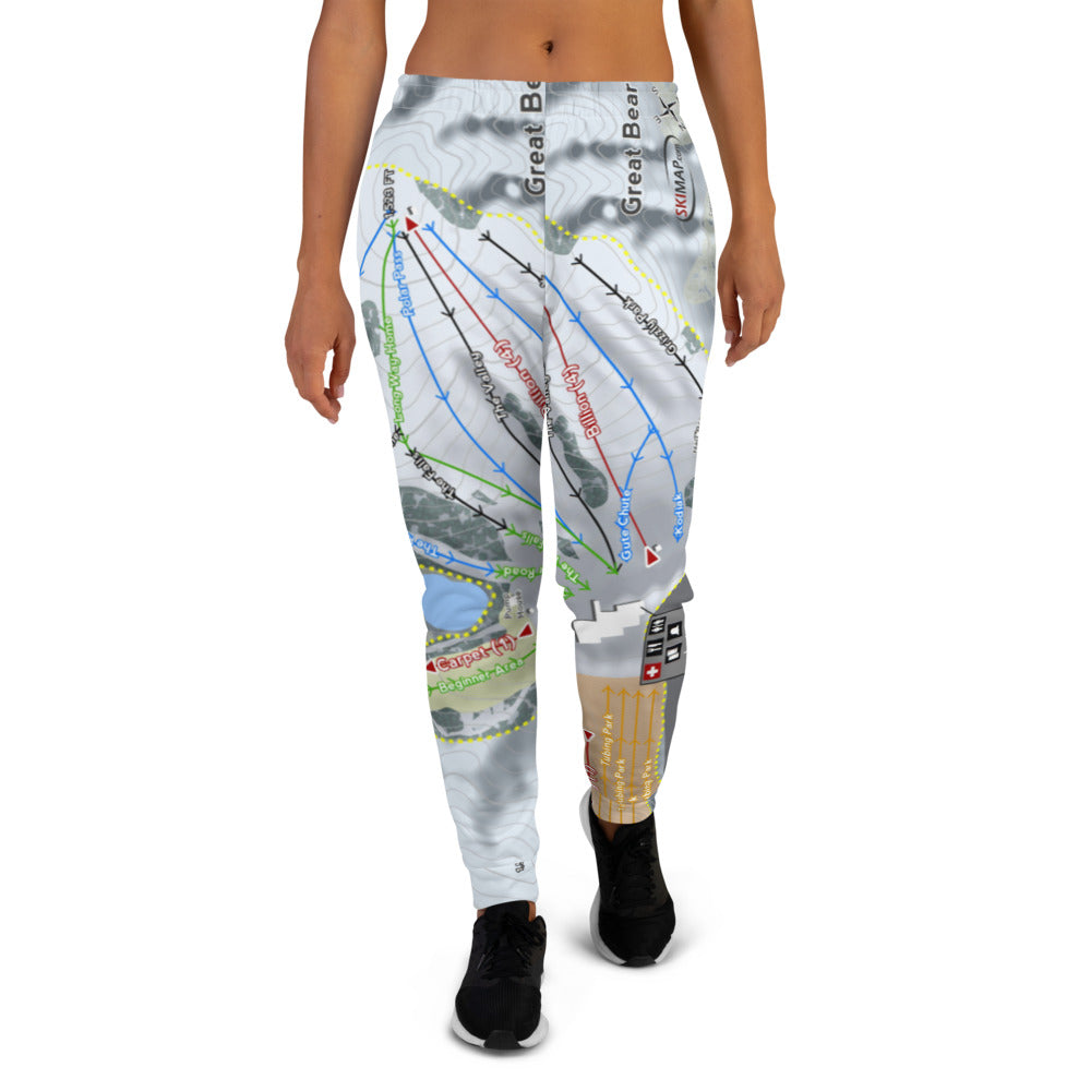 Great Bear, South Dakota Ski Trail Map Women's Mid-Layer - Powderaddicts