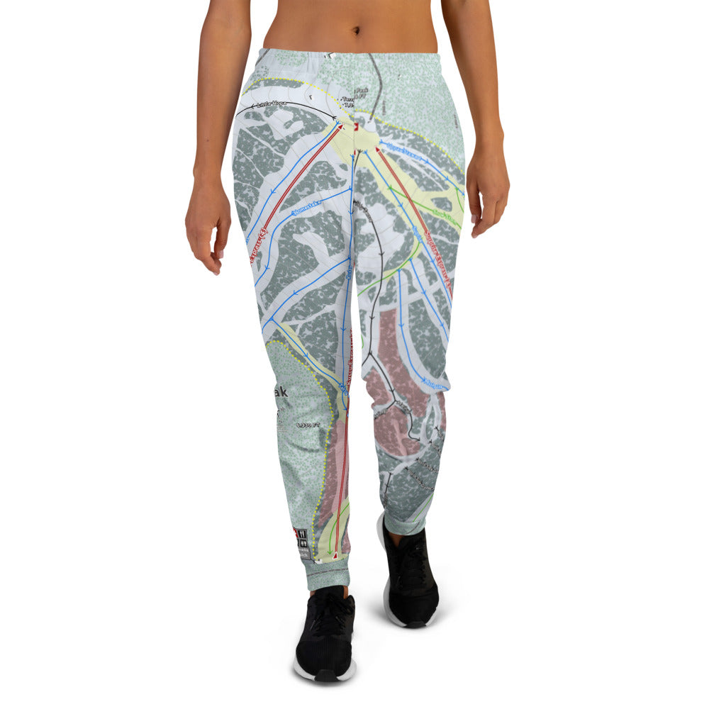 Terry Peak, South Dakota Ski Trail Map Women's Mid-Layer
