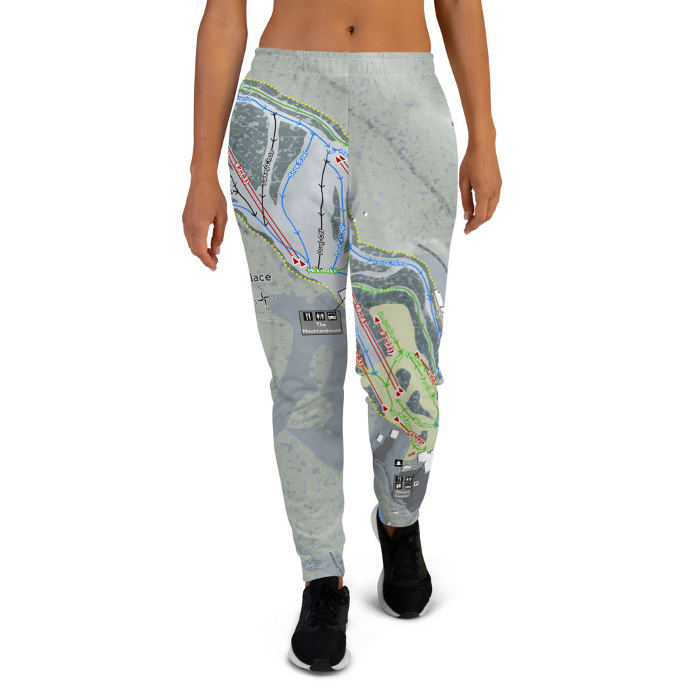 Winterplace, West Virginia Ski Trail Map Women's Mid-Layer