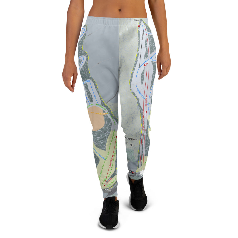 Cataloochee, North Carolina Ski Trail Map Women's Mid-Layer