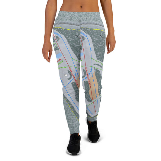 Echo Mountain, Colorado Ski Trail Map Women's Mid-Layer - Powderaddicts
