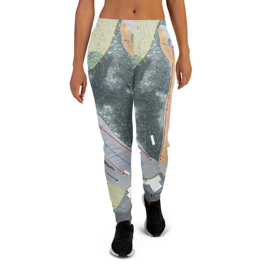 Boston Mills, Ohio Ski Trail Map Women's Mid-Layer - Powderaddicts