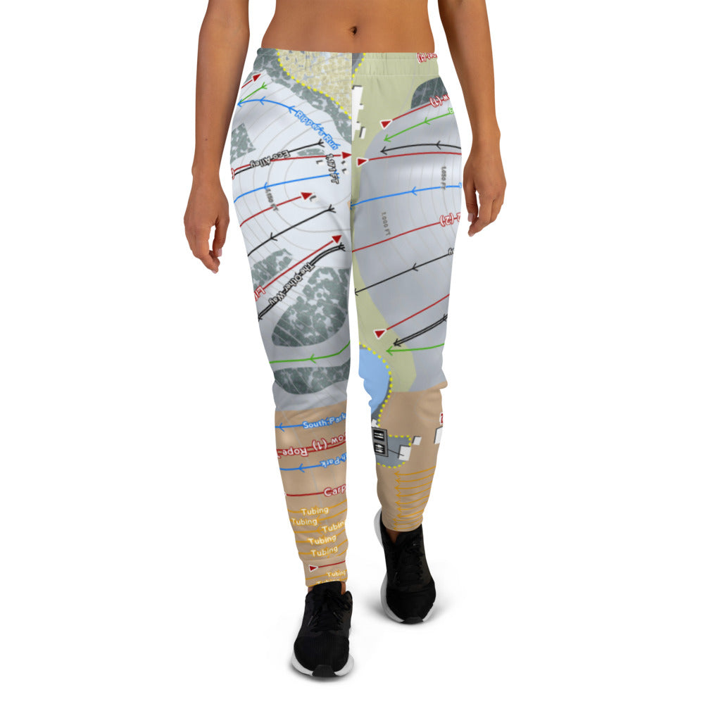 Sunburst, Wisconsin Ski Trail Map Women's Mid-Layer - Powderaddicts