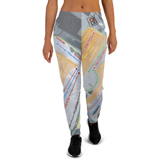 The Rock Snowpark, Wisconsin Ski Trail Map Women's Mid-Layer - Powderaddicts