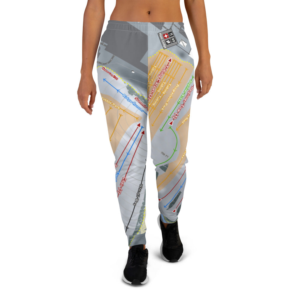 The Rock Snowpark, Wisconsin Ski Trail Map Women's Mid-Layer - Powderaddicts