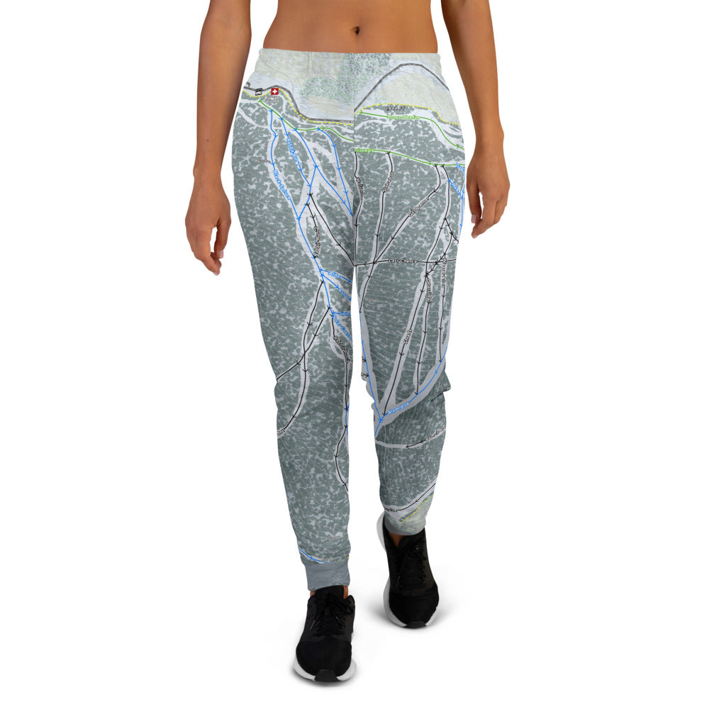 Moose Mountain, Alaska Ski Trail Map Women's Mid-Layer