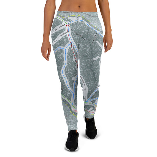 Bluewood, Washington Ski Trail Map Women's Mid-Layer - Powderaddicts