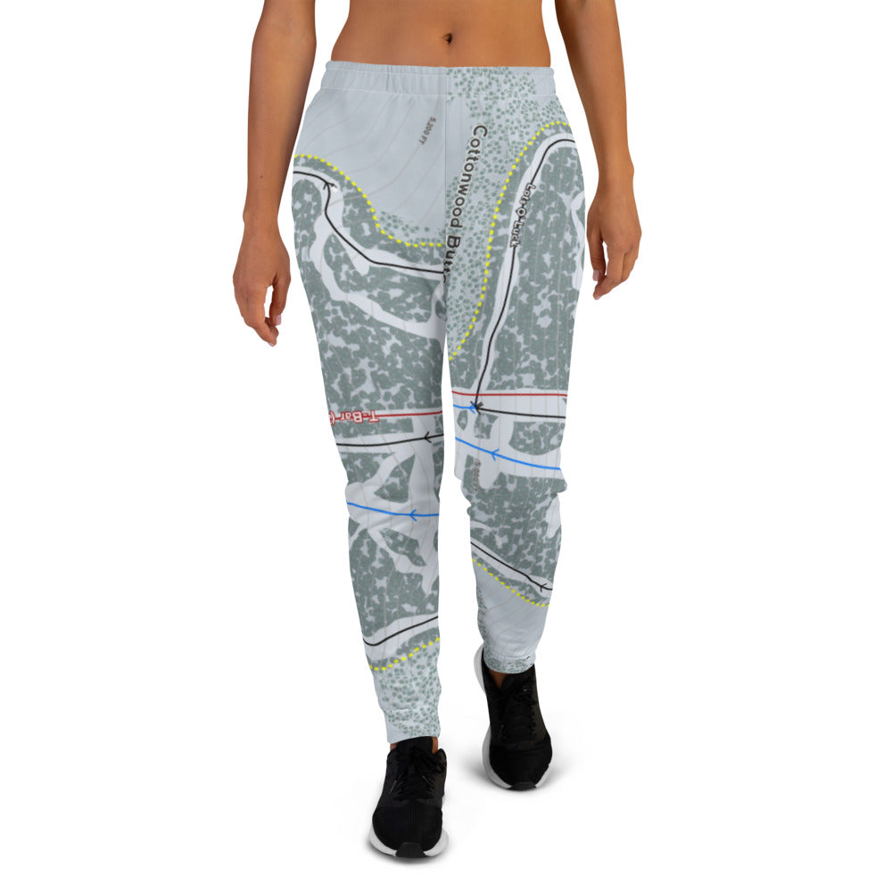 Cottonwood Butte, Idaho Ski Trail Map Women's Mid-Layer