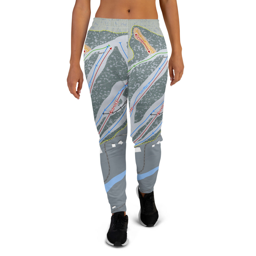 Bryce, Virginia Ski Trail Map Women's Mid-Layer - Powderaddicts