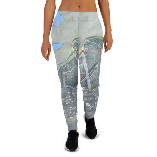 Mountain Creek, New Jersey Ski Trail Map Women's Mid-Layer - Powderaddicts