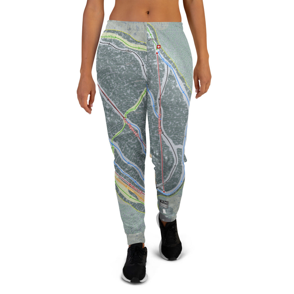 Ski Butternut, Massachusetts Ski Trail Map Women's Mid-Layer