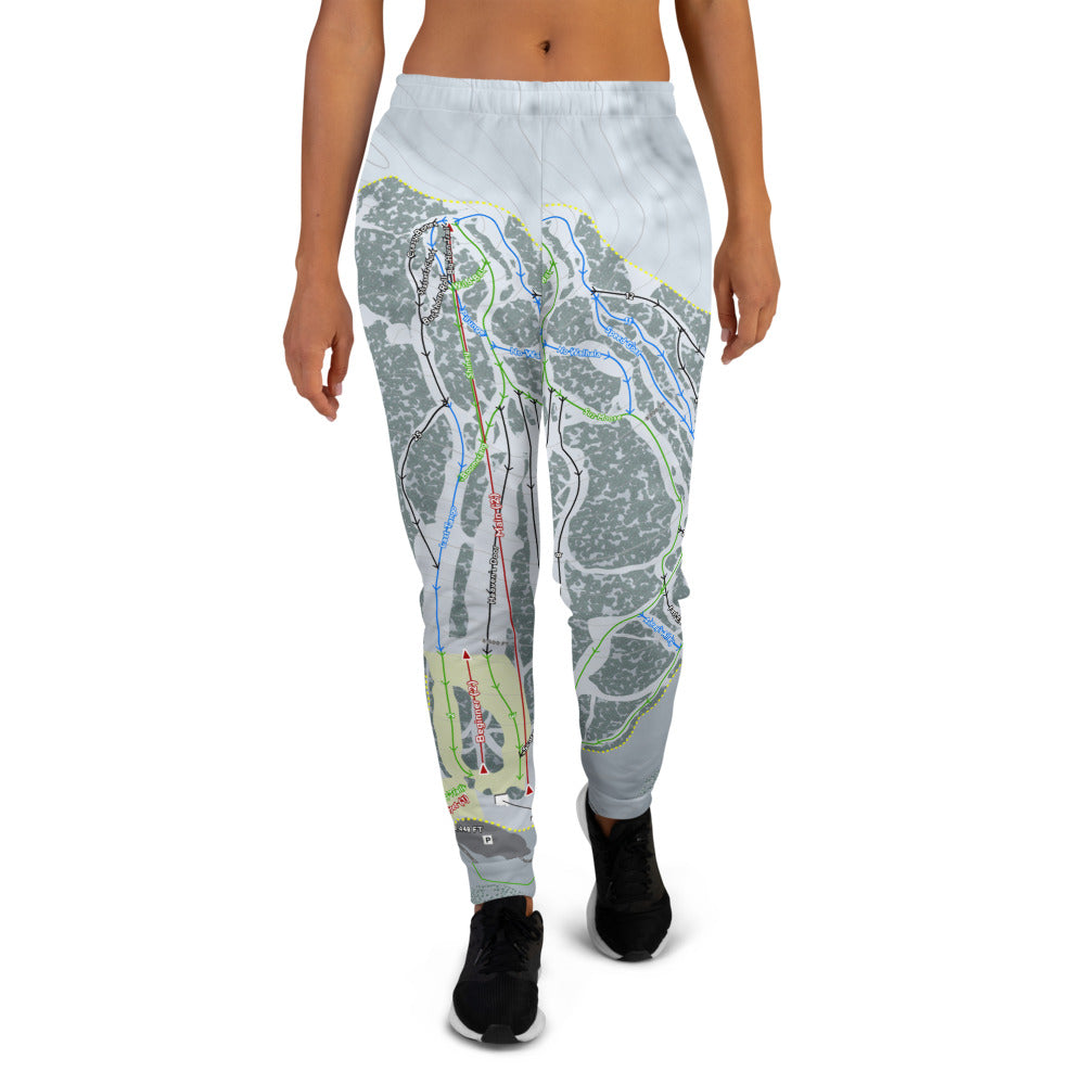 Antelope Butte, Wyoming Ski Trail Map Women's Mid-Layer - Powderaddicts