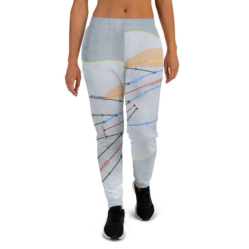 Beartooth Basin, Wyoming Ski Trail Map Women's Mid-Layer