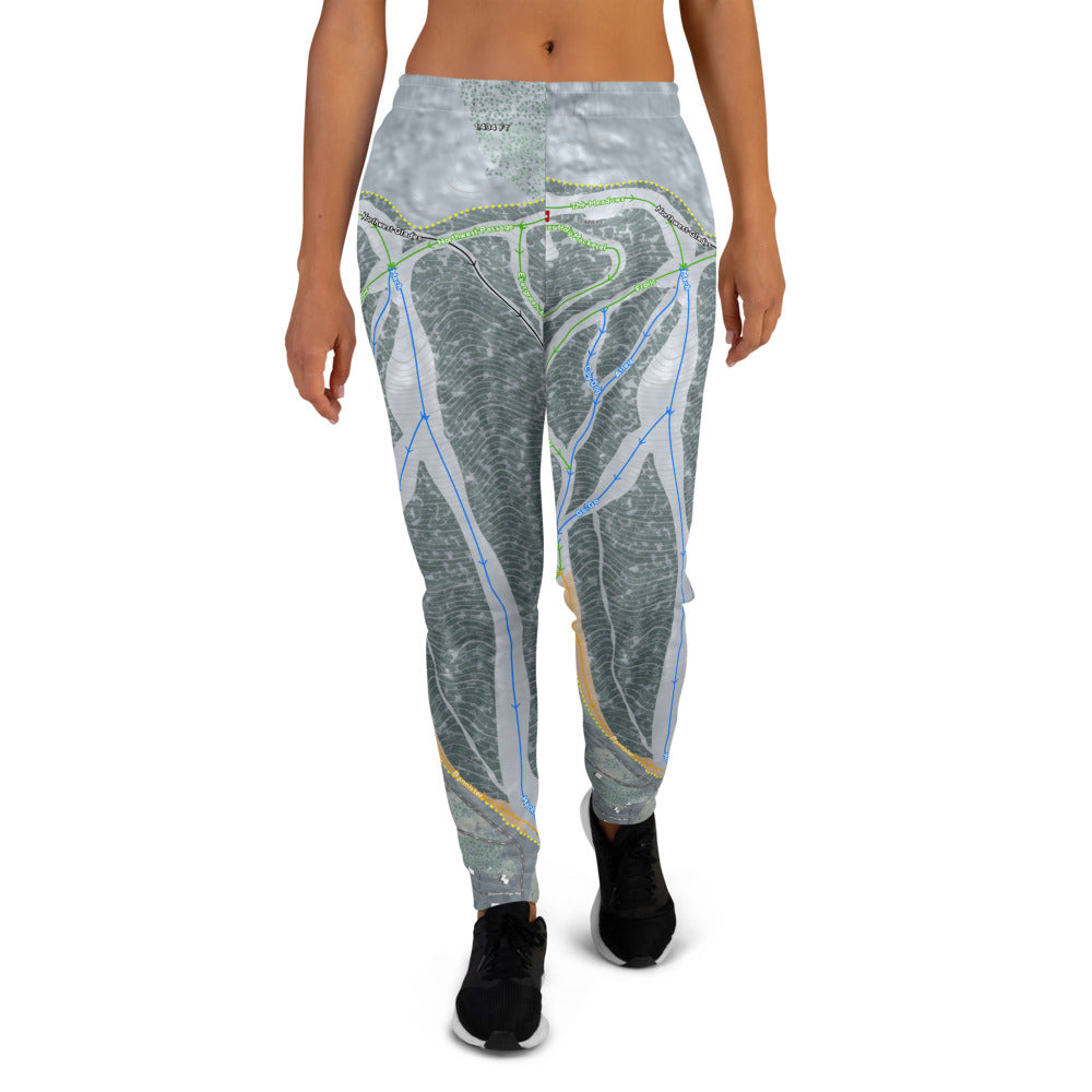 West Mountain, New York Ski Trail Map Women's Mid-Layer - Powderaddicts