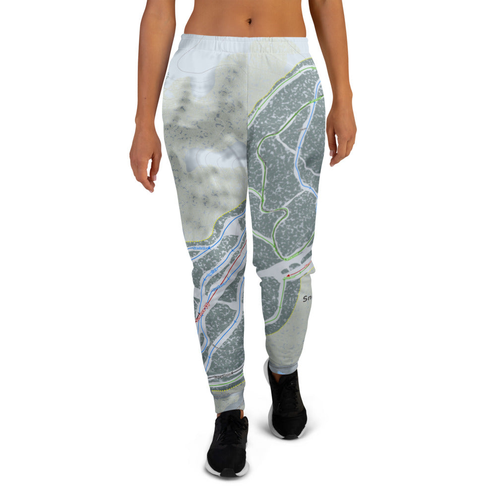 Snowy Range, Wyoming Ski Trail Map Women's Mid-Layer - Powderaddicts