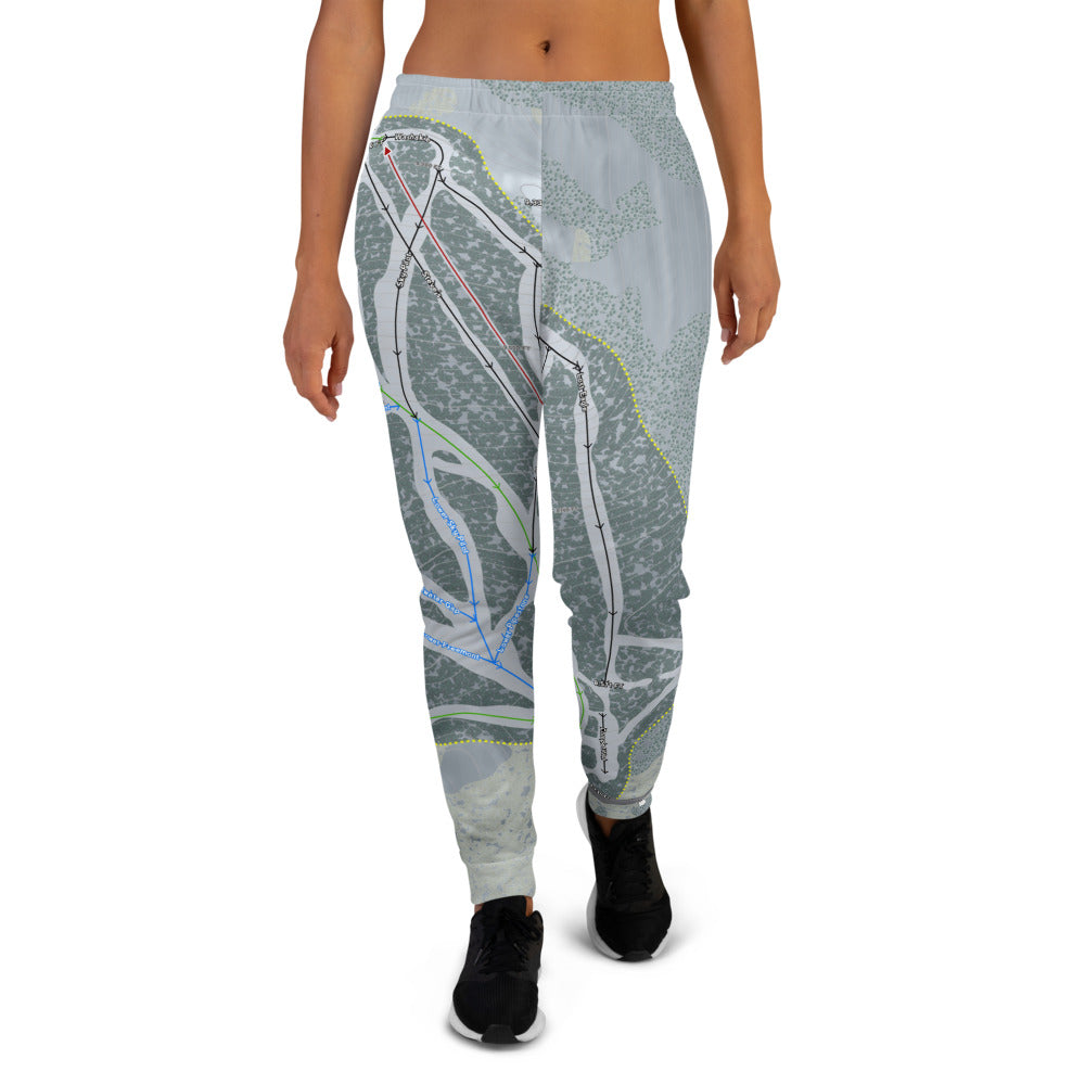 White Pine, Wyoming Ski Trail Map Women's Mid-Layer