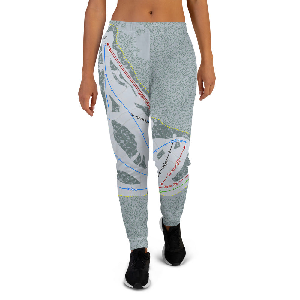 Badger Pass, California Ski Trail Map Women's Mid-Layer