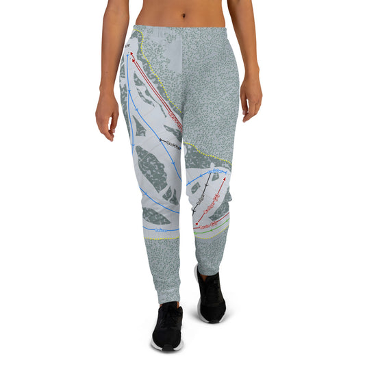 Badger Pass, California Ski Trail Map Women's Mid-Layer - Powderaddicts