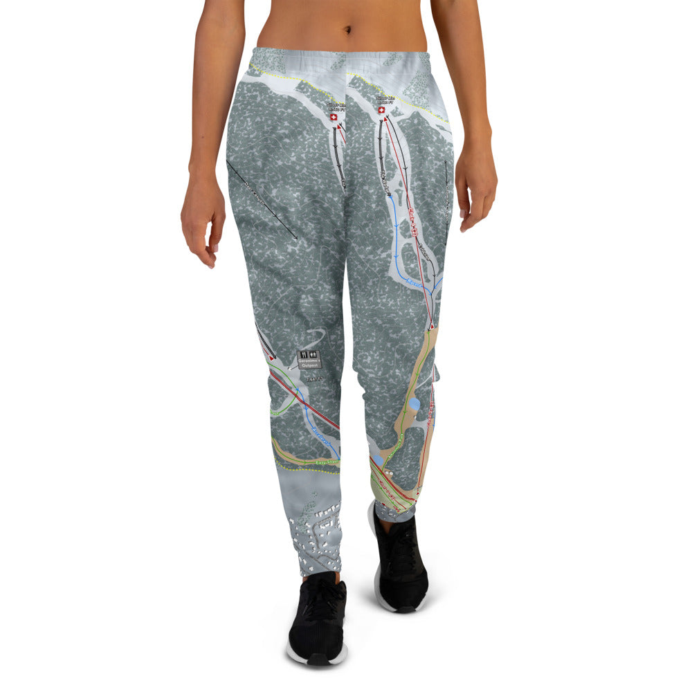 Bear Mountain, California Ski Trail Map Women's Mid-Layer