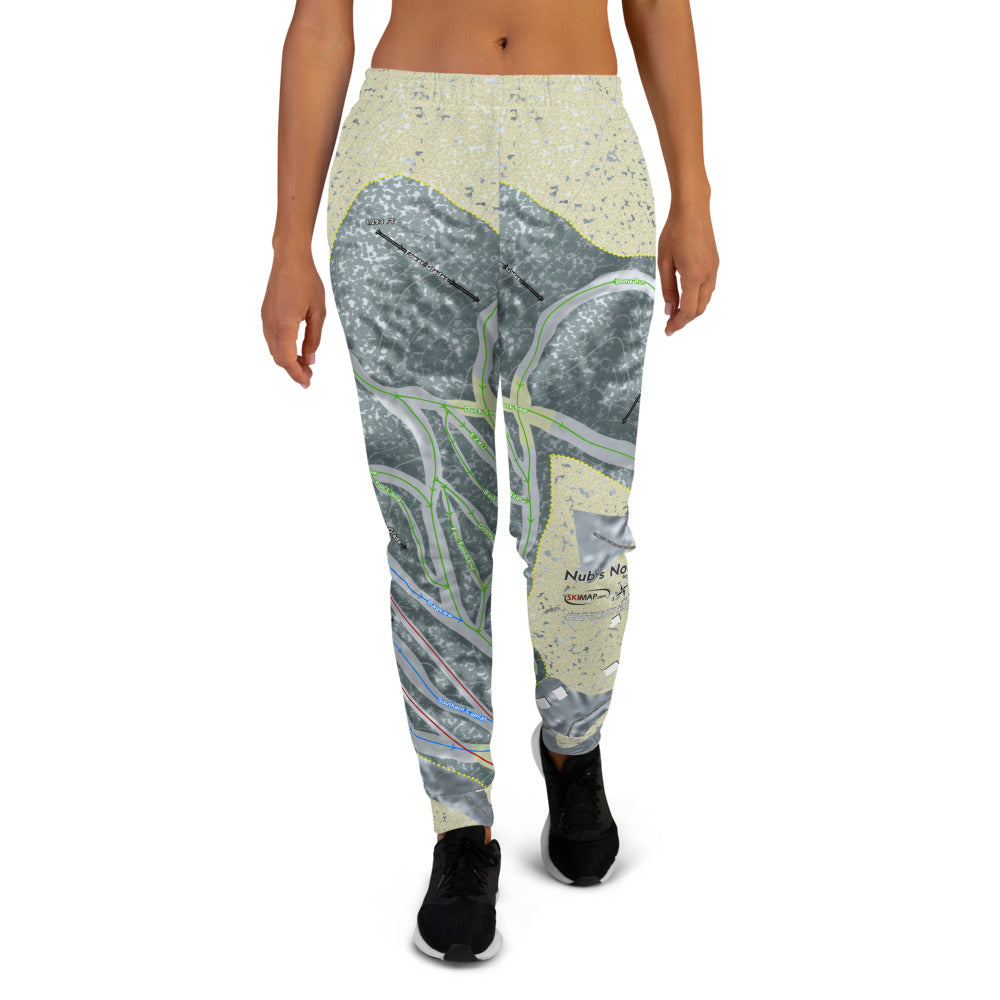 Nub' s Nob, Michigan Ski Trail Map Women's Mid-Layer