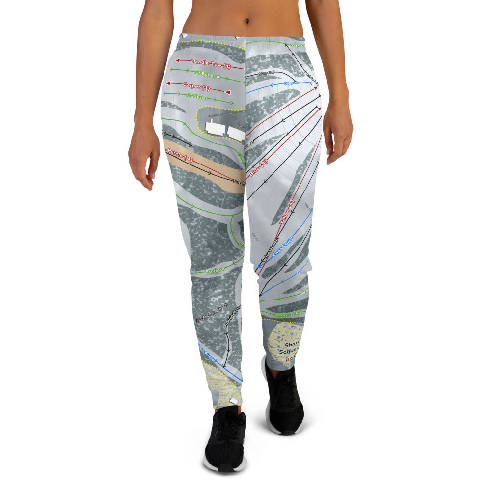 Shanty Creek Schuss Mtn, Michigan Ski Trail Map Women's Mid-Layer