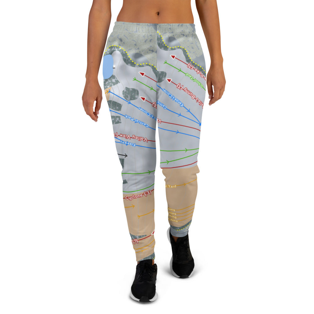 Seven Oaks, Iowa Ski Trail Map Women's Mid-Layer - Powderaddicts