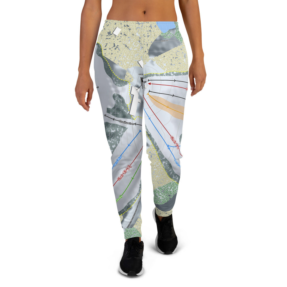 Swiss Valley, Michigan Ski Trail Map Women's Mid-Layer - Powderaddicts