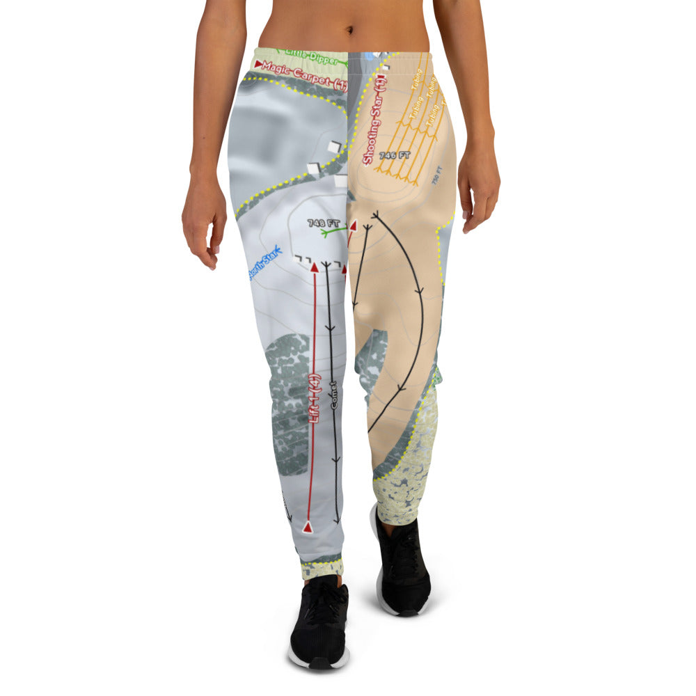 Ski Snowstar, Illinois Ski Trail Map Women's Mid-Layer - Powderaddicts