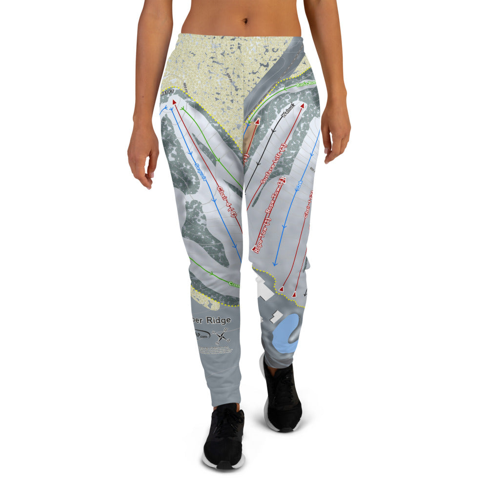 Timber Ridge, Michigan Ski Trail Map Women's Mid-Layer