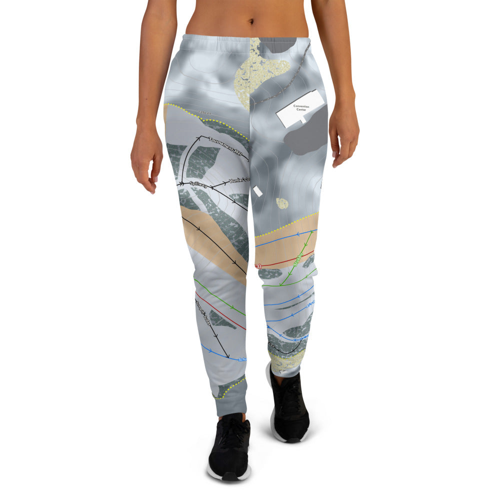 Treetops, Michigan Ski Trail Map Women's Mid-Layer - Powderaddicts