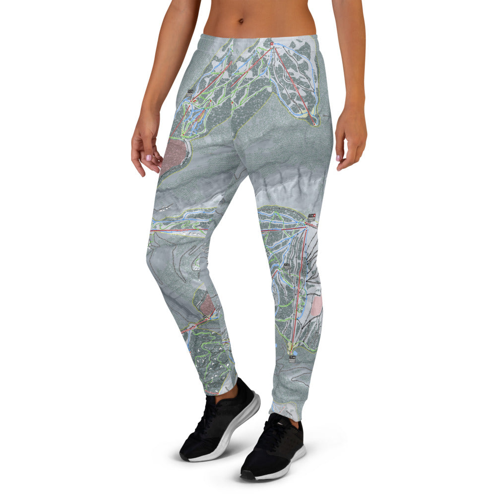 Yellowstone Club, Montana Ski Trail Map Women's Mid-Layer - Powderaddicts