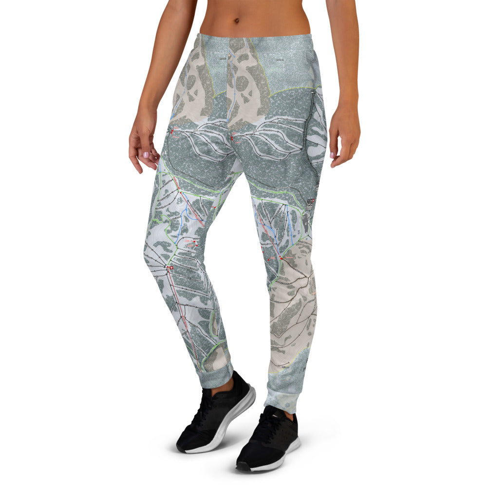 Powder Mountain, Utah Ski Trail Map Women's Mid-Layer - Powderaddicts