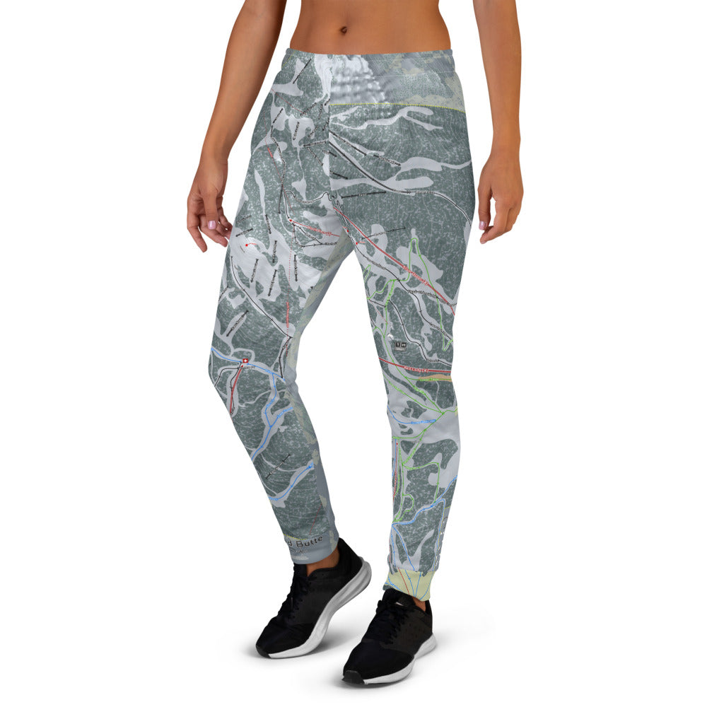 Crested Butte, Colorado Ski Trail Map Women's Mid-Layer - Powderaddicts