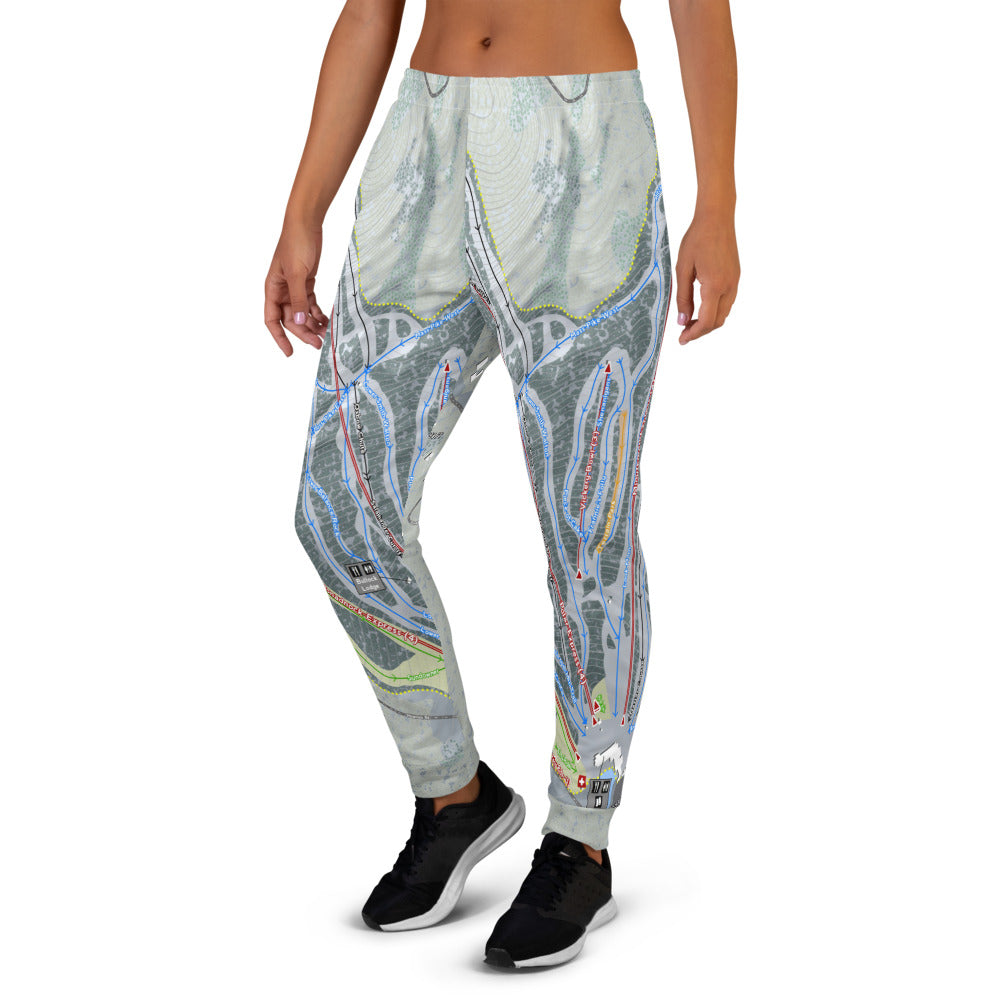 Wachusett, Massachusetts Ski Trail Map Women's Mid-Layer - Powderaddicts