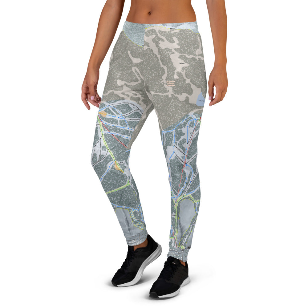 Homewood Resort, California Ski Trail Map Women's Mid-Layer - Powderaddicts