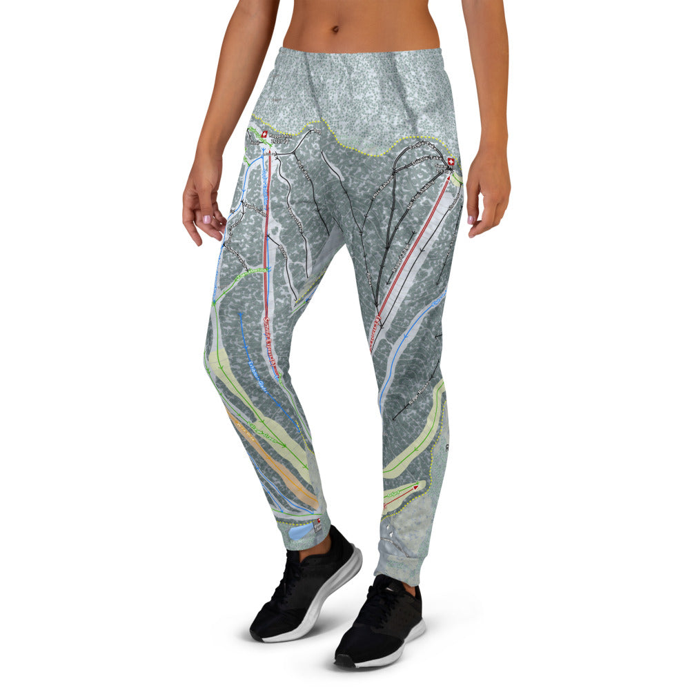 Ragged Mountain, New Hampshire Ski Trail Map Women's Mid-Layer - Powderaddicts