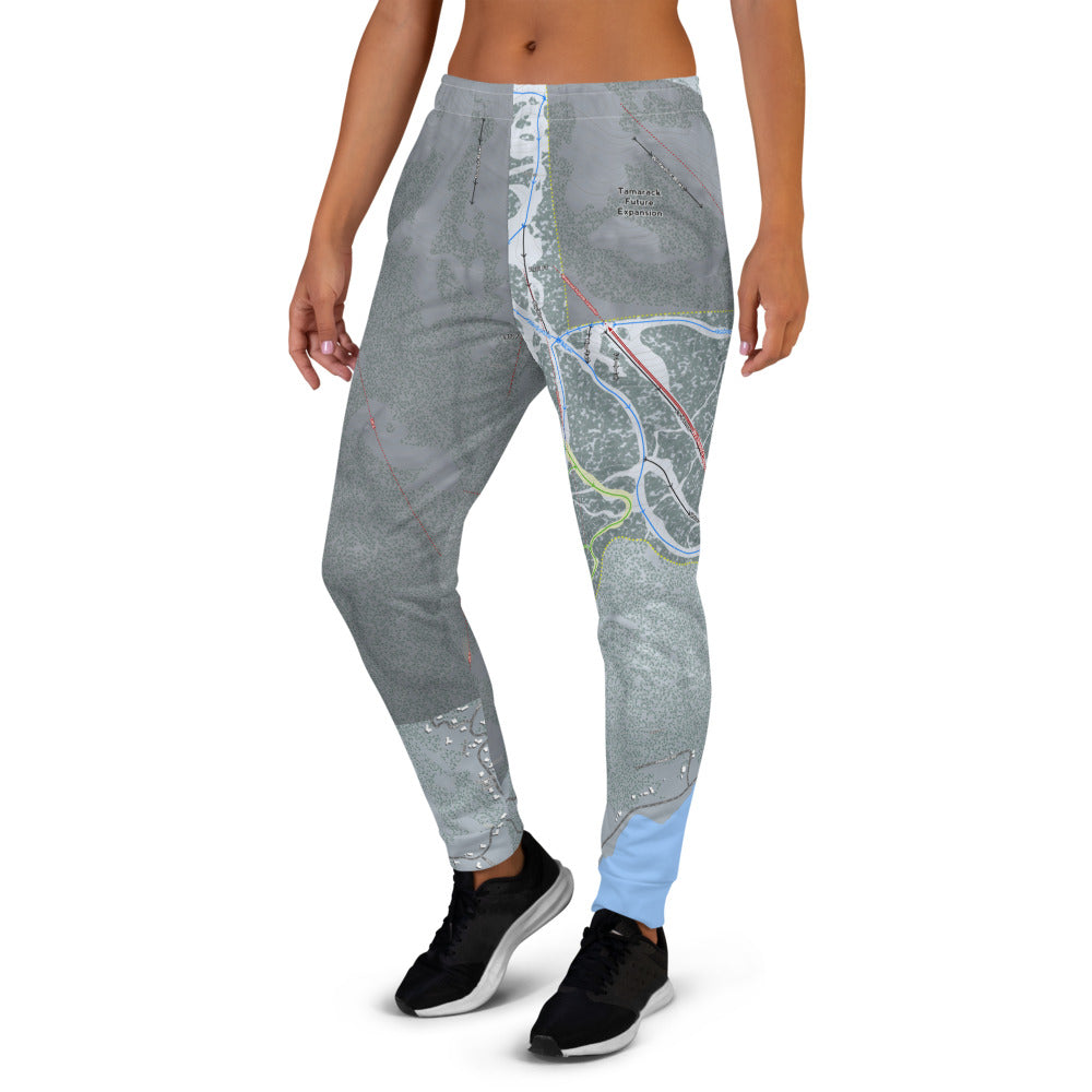 Tamarack, Idaho Ski Trail Map Women's Mid-Layer - Powderaddicts