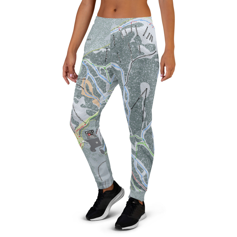 Lost Trail, Montana Ski Trail Map Women's Mid-Layer - Powderaddicts