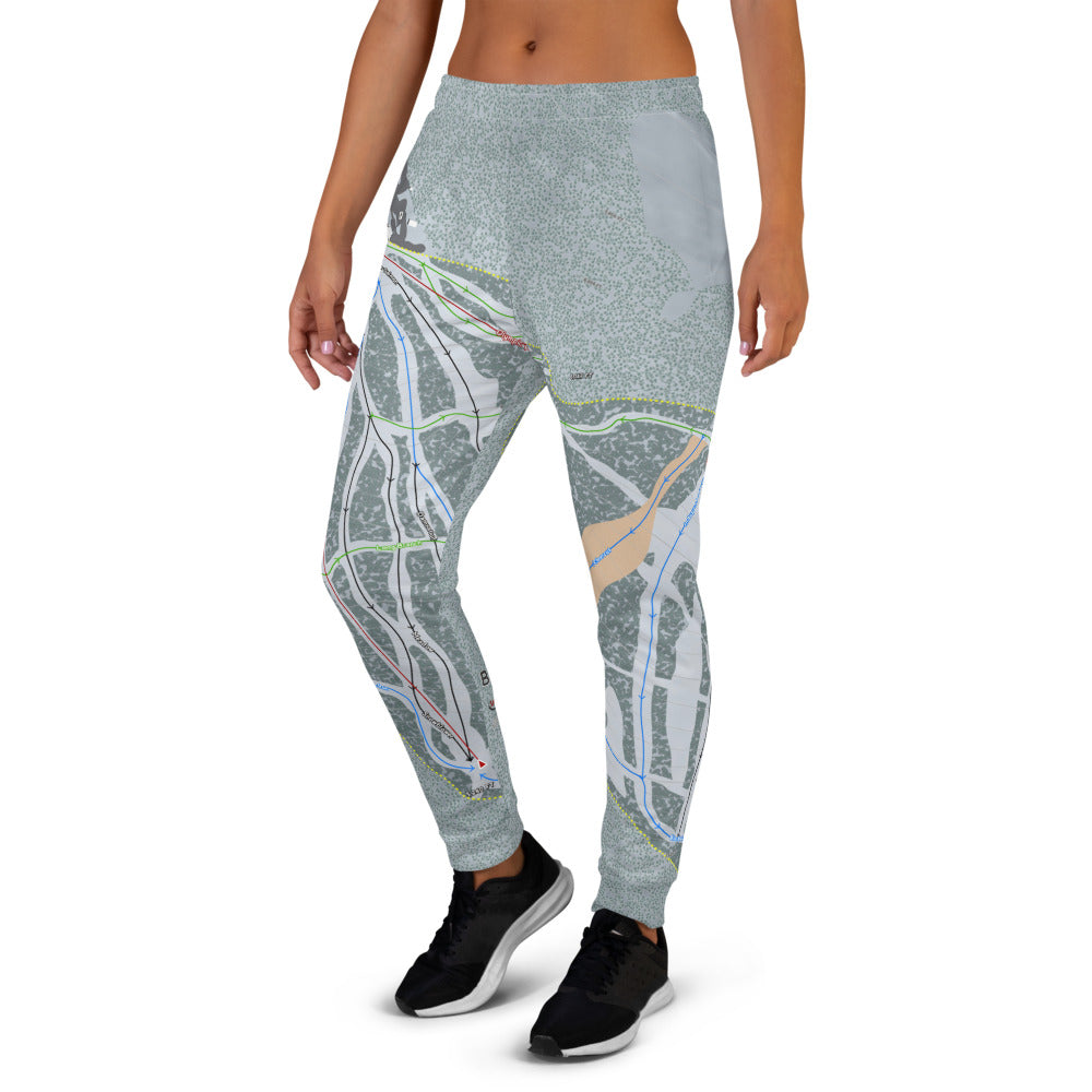 Blacktail, Montana Ski Trail Map Women's Mid-Layer - Powderaddicts