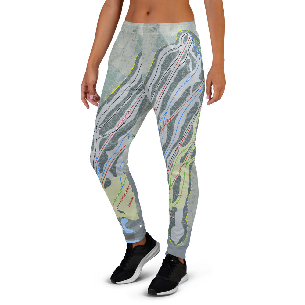 Mohawk Mountain, Connecticut Ski Trail Map Women's Mid-Layer - Powderaddicts