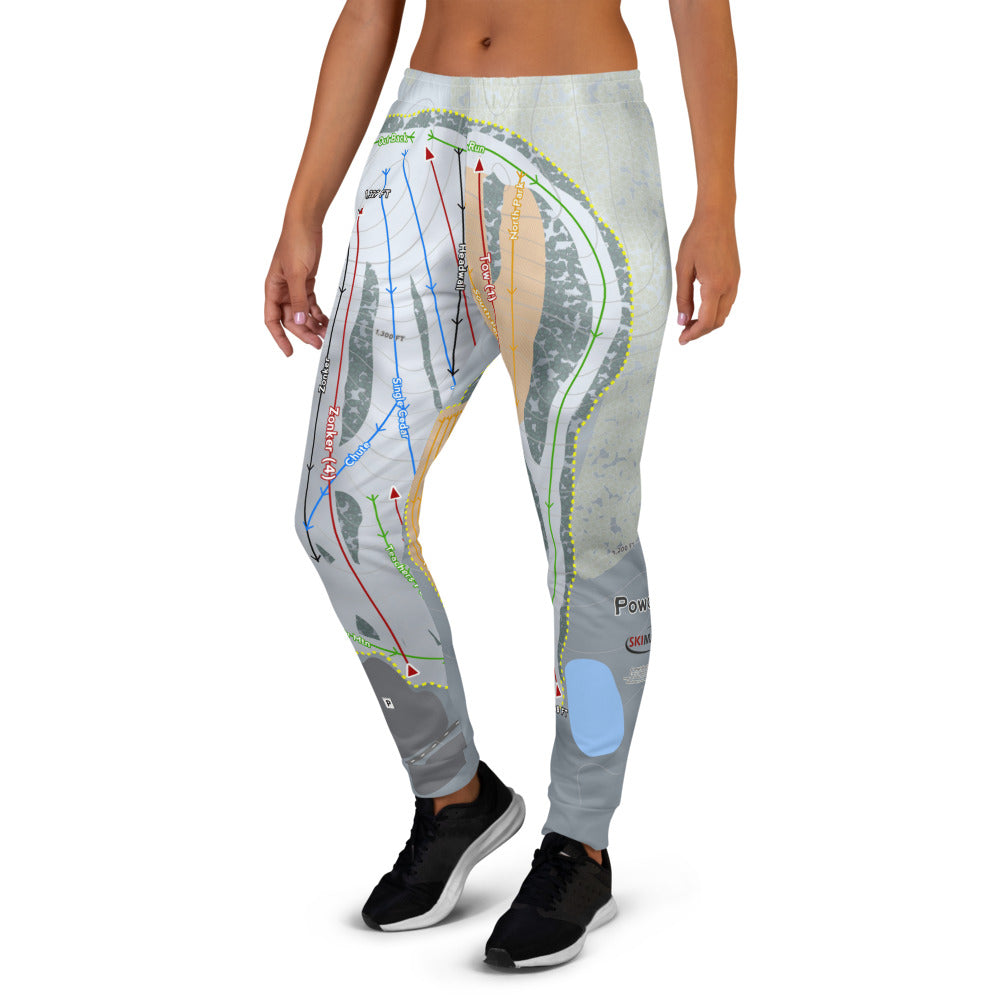 Powder Ridge, Connecticut Ski Trail Map Women's Mid-Layer - Powderaddicts