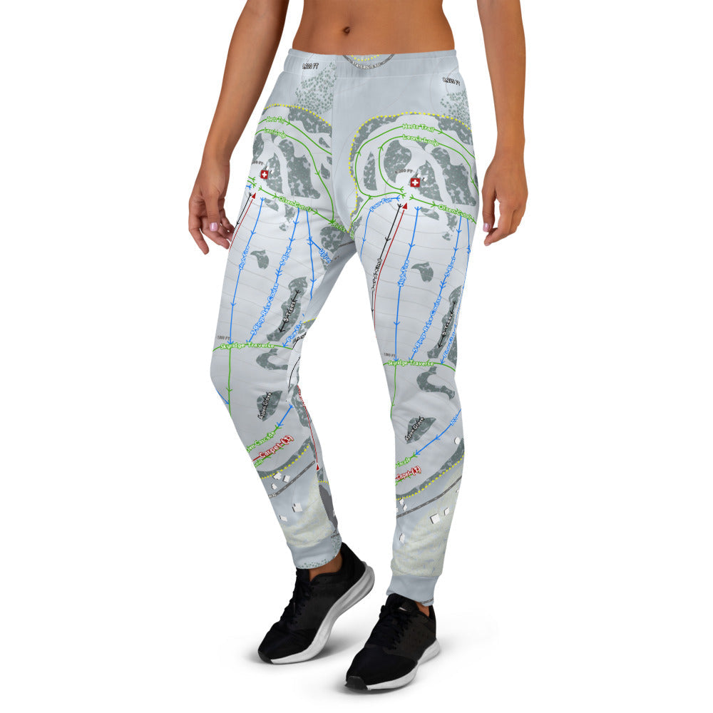 Sky Tavern, Nevada Ski Trail Map Women's Mid-Layer - Powderaddicts