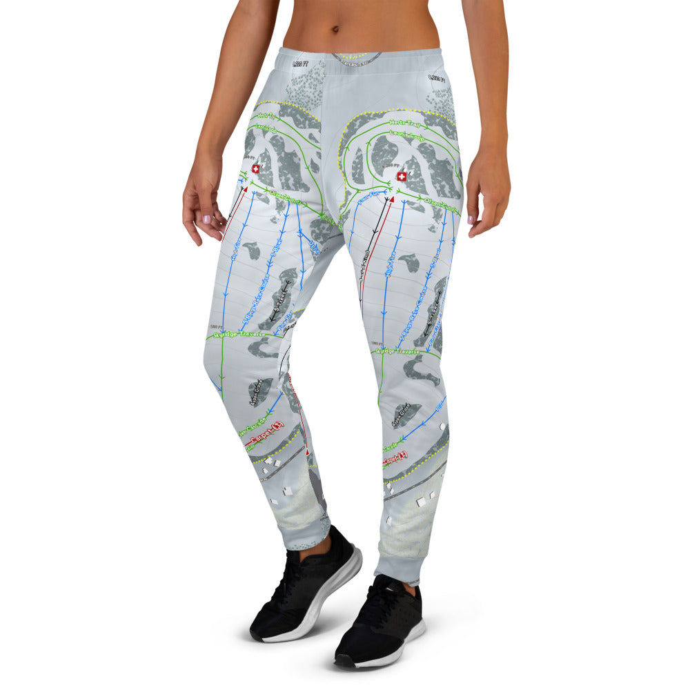 Sky Tavern, Nevada Ski Trail Map Women's Mid-Layer - Powderaddicts