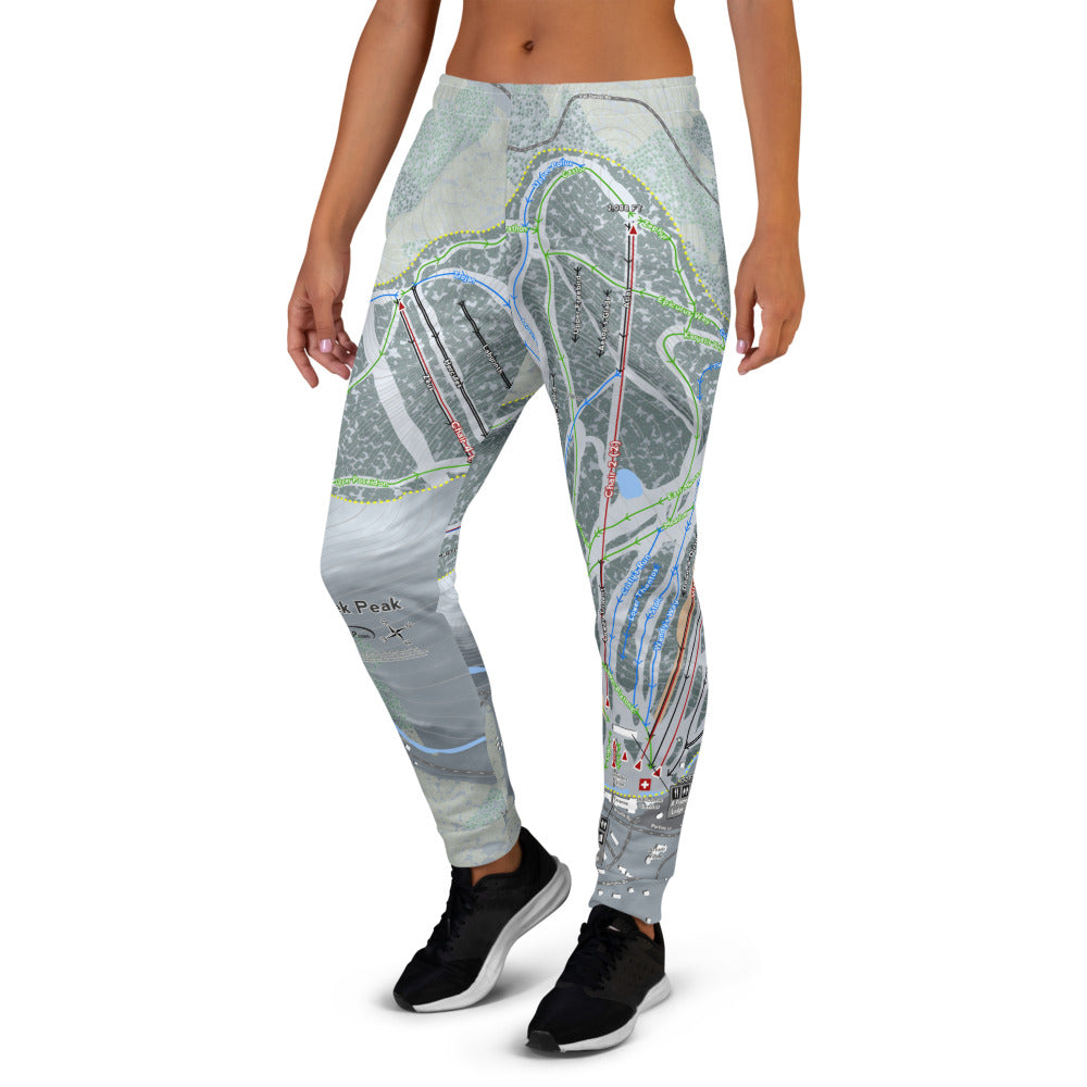 Greek Peak, New York Ski Trail Map Women's Mid-Layer - Powderaddicts