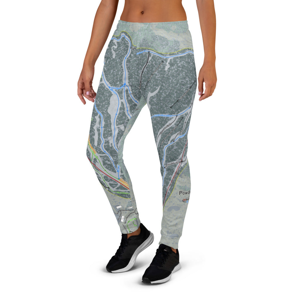 Powderhorn, Colorado Ski Trail Map Women's Mid-Layer - Powderaddicts