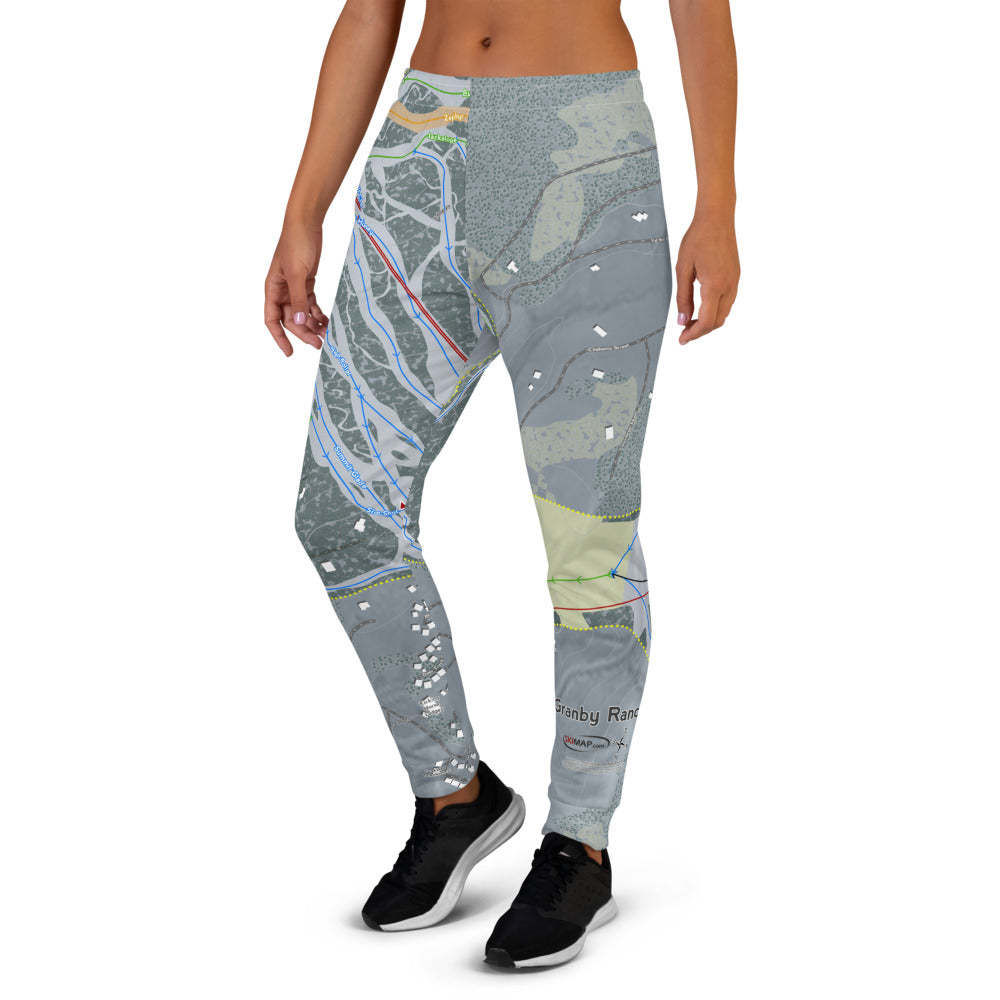 Granby Ranch, Colorado Ski Trail Map Women's Mid-Layer - Powderaddicts