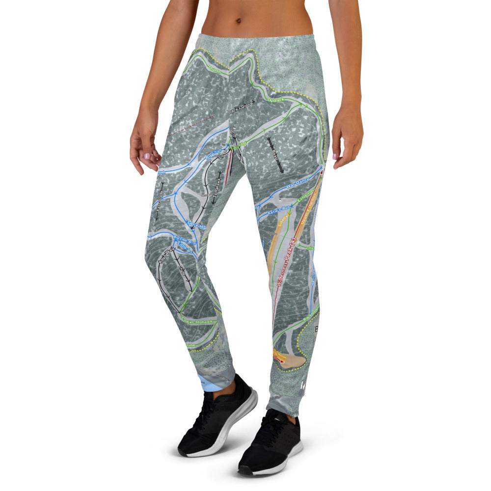 Berkshire East, Massachusetts Ski Trail Map Women's Mid-Layer - Powderaddicts