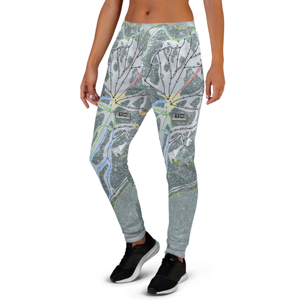 Mt. Hood Ski Bowl, Oregon Ski Trail Map Women's Mid-Layer - Powderaddicts