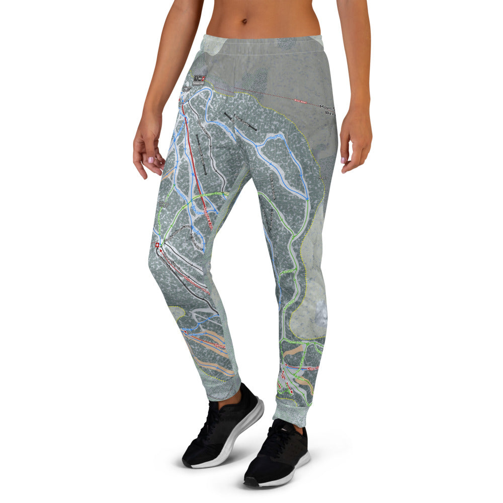 Mount Sunapee, New Hampshire Ski Trail Map Women's Mid-Layer - Powderaddicts